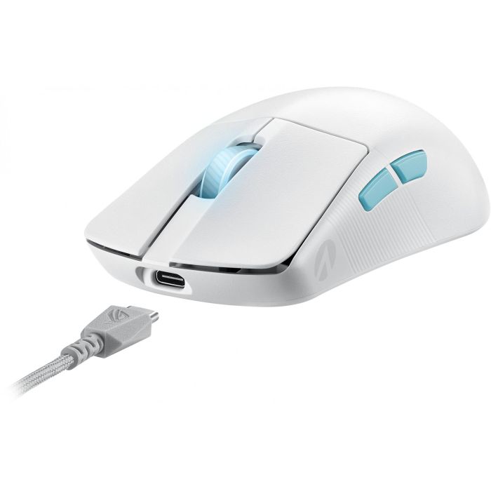 Asus 90MP02W0-BMUA10 Ratón Ambidextro Inalámbrico RF + Bluetooth + USB Type-C Opto-mecánico 36000 DPI Blanco 6 Asus 90MP02W0-BMUA10 Ratón Ambidextro Inalámbrico RF + Bluetooth + USB Type-C Opto-mecánico 36000 DPI Blanco 6