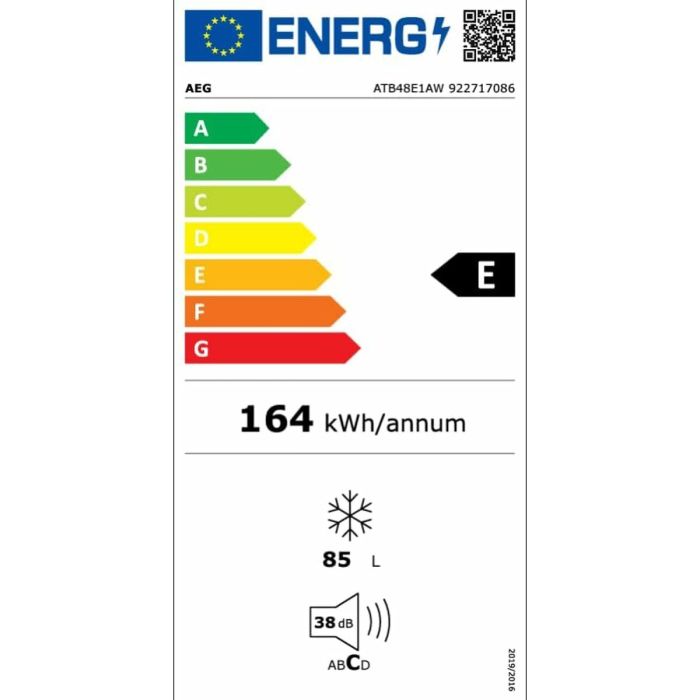 Congelador AEG ATB48E1AW Blanco 81 L 1