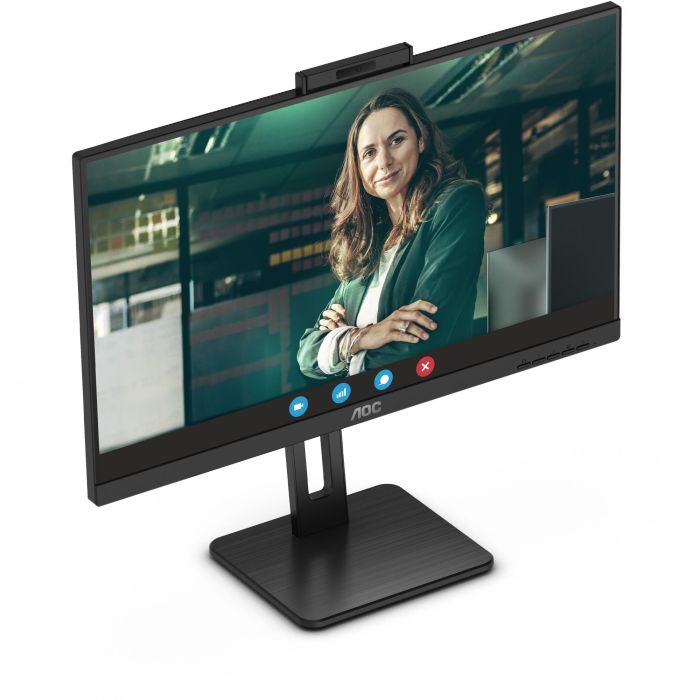 AOC 24P3CW Monitor Profesional 23.8" Full HD IPS 75Hz Webcam Windows Hello, USB-C 65W PD, Altavoces Integrados, Ergonomía Regulable Negro 11