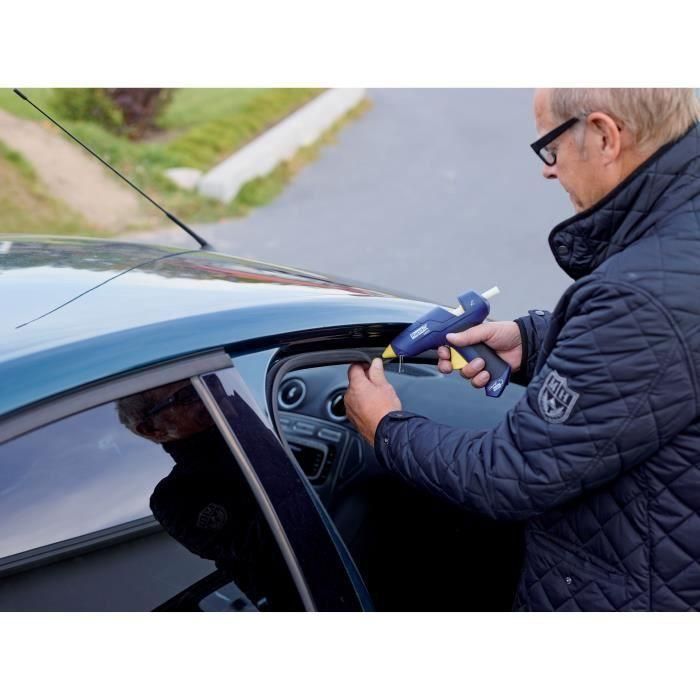 Rapid CG270 Pistola de pegamento inalámbrica con 7 minutos de autonomía, versátil para interiores y exteriores, incluye 10 barras de cola 3 Rapid CG270 Pistola de pegamento inalámbrica con 7 minutos de autonomía, versátil para interiores y exteriores, incluye 10 barras de cola 3