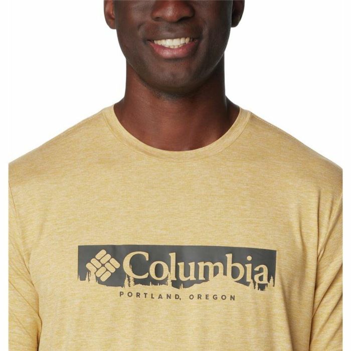 Camiseta Deportiva de Manga Corta Columbia Kwick Hike™ Amarillo