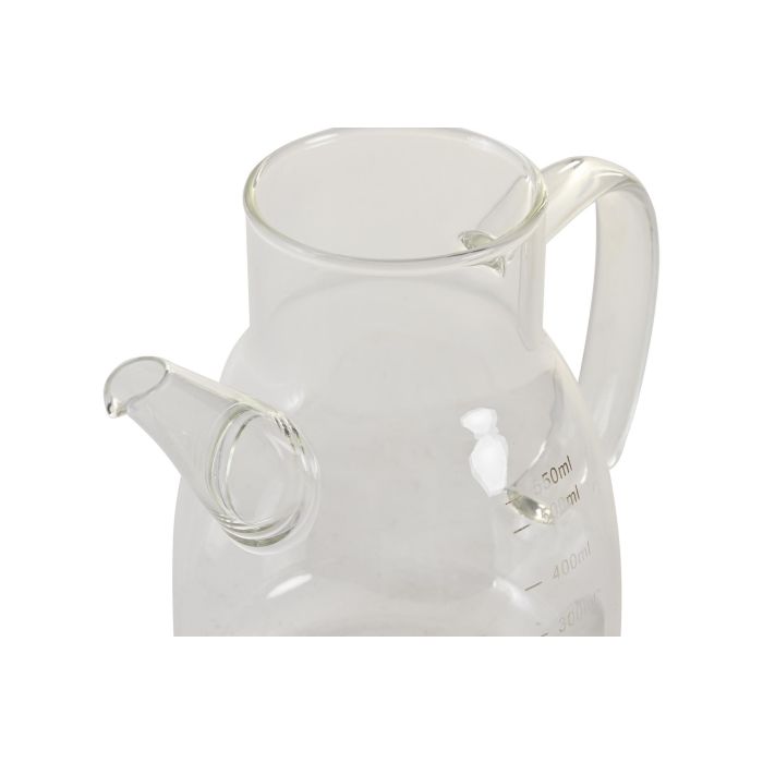 DKD Home Decor Aceitera Basicos 550ml de Borosilicato e Inox Transparente y Plateado con Cierre Hermético y Apta Lavavajillas 2 DKD Home Decor Aceitera Basicos 550ml de Borosilicato e Inox Transparente y Plateado con Cierre Hermético y Apta Lavavajillas 2