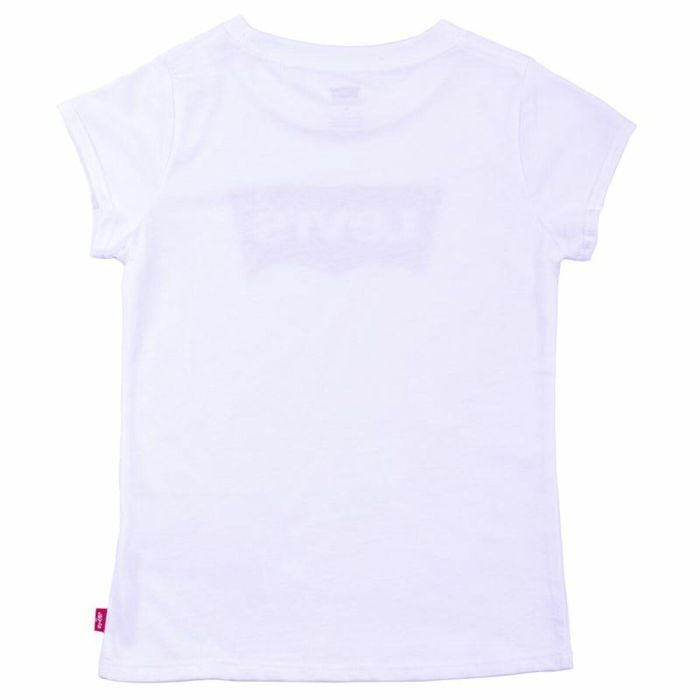 Camiseta de Manga Corta Infantil Levi's Batwing B Blanco 4 Años 1