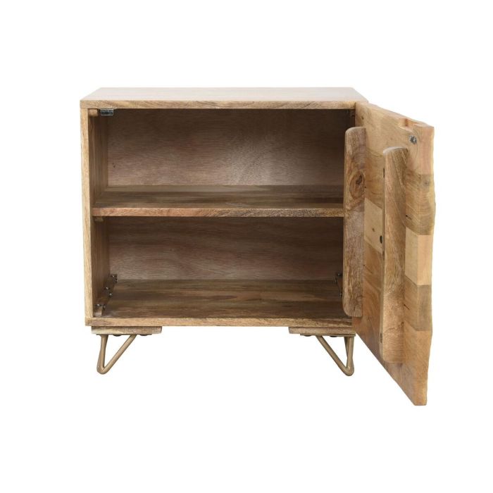 Mesita De Noche Colonial DKD Home Decor Natural Dorado 40 x 50 x 50 cm 7 Mesita De Noche Colonial DKD Home Decor Natural Dorado 40 x 50 x 50 cm 7
