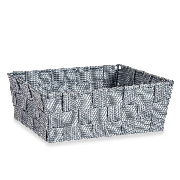 Cesta de Tela Kipit Gris 24 cm x 20 cm x 8 cm, 2.4 litros (24 Unidades) 1 Cesta de Tela Kipit Gris 24 cm x 20 cm x 8 cm, 2.4 litros (24 Unidades) 1