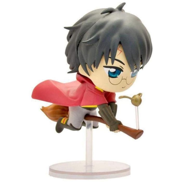 Plastoy Figura Harry Potter Persiguiendo la Snitch Dorada en Escoba 13.5 cm