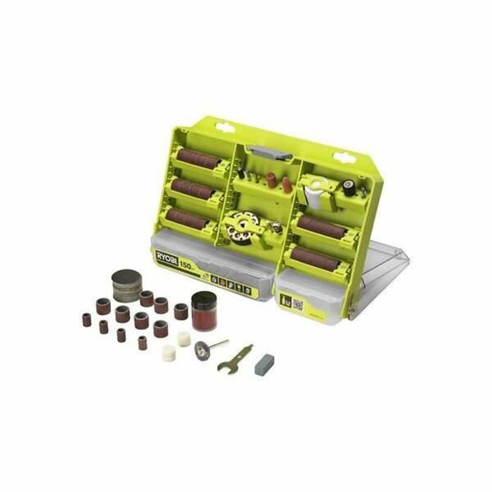 Caja RYOBI RAR800K-150 - 150 piezas multiusos con sistema Twist Lock