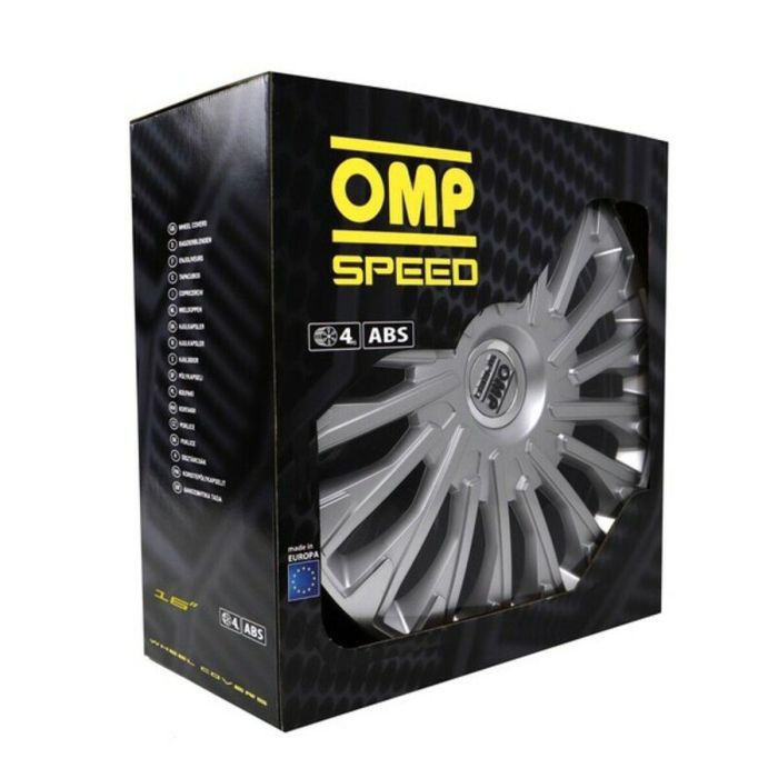 Tapacubos OMP Stinger Speed Plateado 16" (4 uds) 2