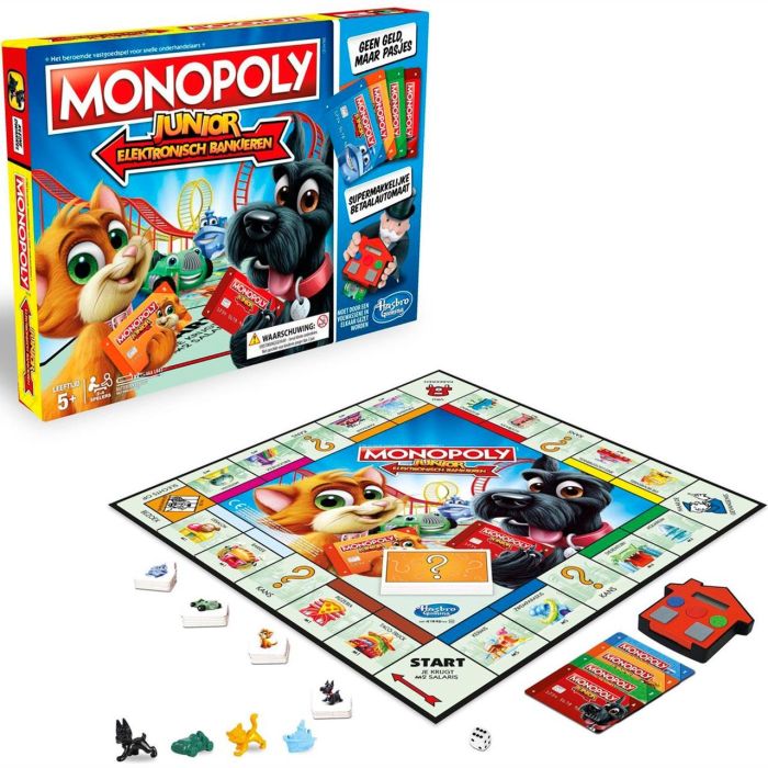 Monopoly E1842 Junior Electrónico con Tarjeta Bancaria, Idioma Holandés, para Niños +5 años 1 Monopoly E1842 Junior Electrónico con Tarjeta Bancaria, Idioma Holandés, para Niños +5 años 1