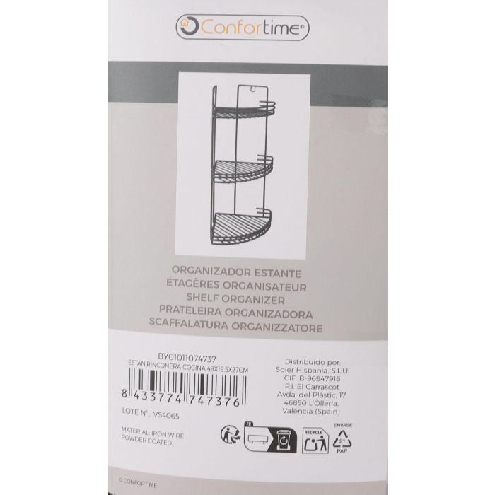 Rinconera de Cocina 49x19.5x27 cm Negro - Confortime (6 Unidades) 7
