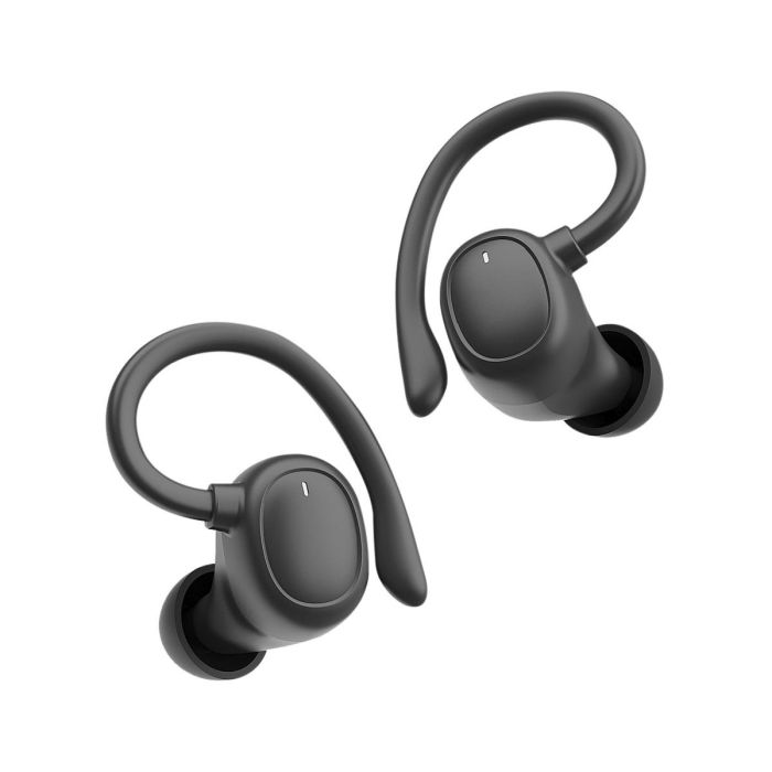Auriculares Deportivos Bluetooth Muvit iO Smart True Wireless Sport ENC con estuche de carga/ Autonomía 6h/ Negros Auriculares Deportivos Bluetooth Muvit iO Smart True Wireless Sport ENC con estuche de carga/ Autonomía 6h/ Negros