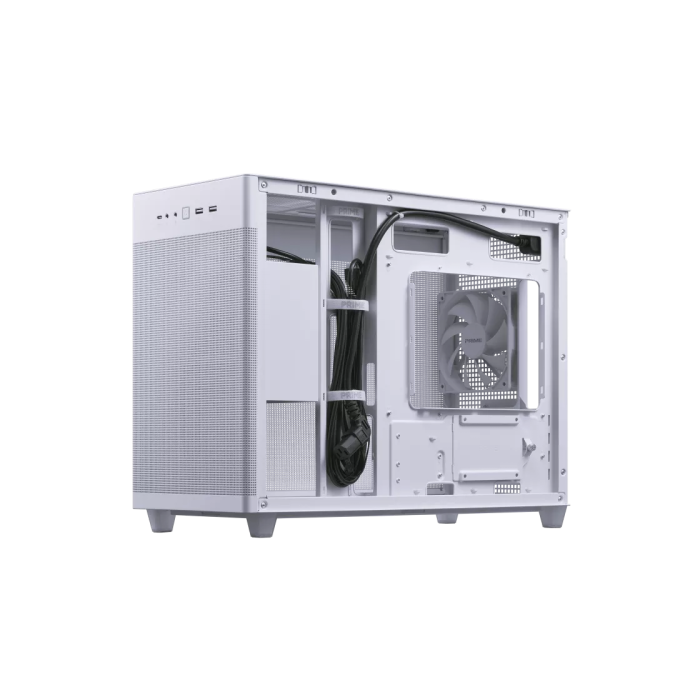 Asus AP201 PRIME Case Mini Tower Blanco - 90DC00G3-B39010, micro ATX/Mini-ITX, Vidrio Templado, USB 3.2 Gen 1 y Tipo-C, Gestión de Cables 6