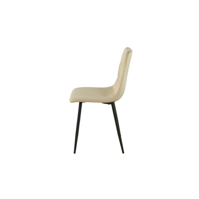 Silla Romimex Beige Terciopelo Metal 45 x 89 x 55 cm 3