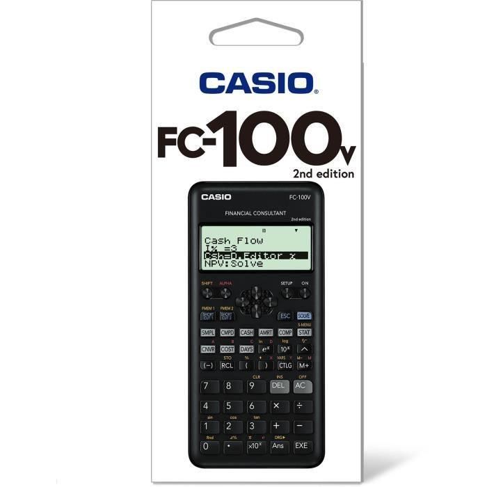 Casio Fc-100 V Calculadora Científica Programable, 4 Líneas LCD, 10+2 y 15 Dígitos, Gris 2