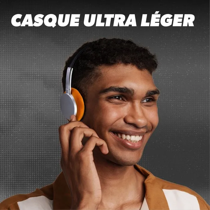 TNB Auriculares inalámbricos Origin - Diadema ajustable, Bluetooth, hasta 40h batería - Negro/gris