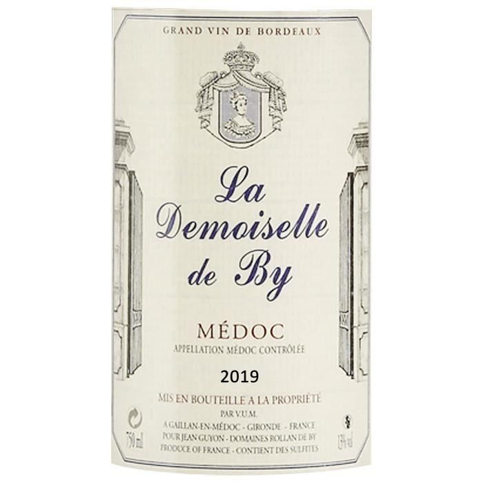 La Demoiselle de By 2019 Médoc - Vino tinto Burdeos 1 La Demoiselle de By 2019 Médoc - Vino tinto Burdeos 1