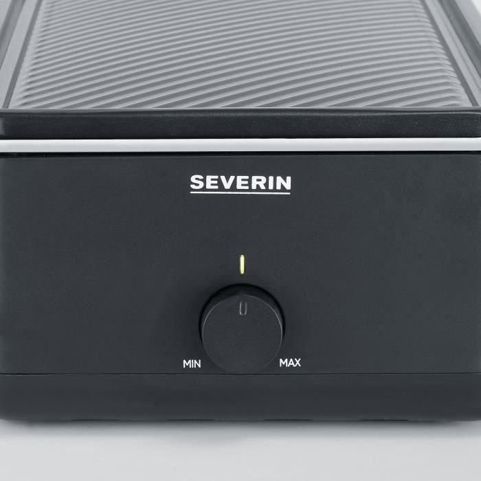 Parrilla Raclette - SEVERIN - RG2365 - 8 personas - Placa de cocción cerámica 48 x 24 cm - Parrilla Raclette 1300 W - Negro 2 Parrilla Raclette - SEVERIN - RG2365 - 8 personas - Placa de cocción cerámica 48 x 24 cm - Parrilla Raclette 1300 W - Negro 2