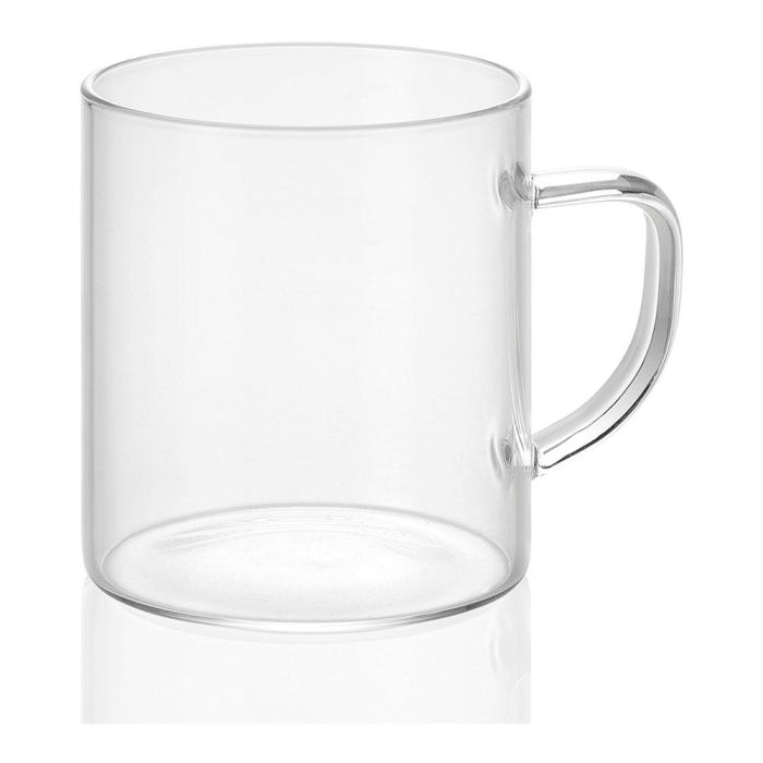 Andrea House Juego de 2 tazas de vidrio 300 ml ms19209, Ø7,5x8,5 cm, transparente, para café o té 1 Andrea House Juego de 2 tazas de vidrio 300 ml ms19209, Ø7,5x8,5 cm, transparente, para café o té 1