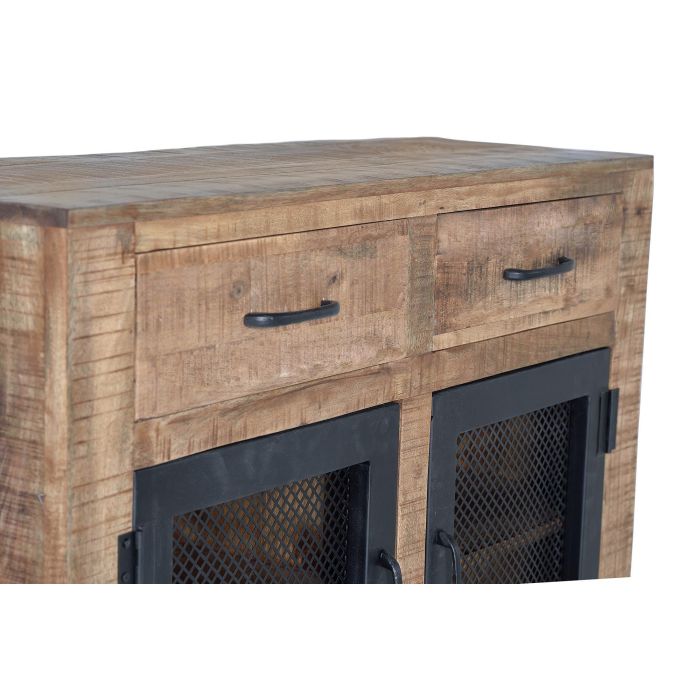 Giner y Colomer Aparador Industrial de Madera de Mango y Metal Natural 100x85x38 cm 3 Giner y Colomer Aparador Industrial de Madera de Mango y Metal Natural 100x85x38 cm 3