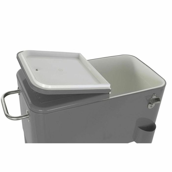 Nevera DKD Home Decor Con ruedas Gris Gris oscuro Acero Polipropileno 56 L 74 x 43 x 80 cm (74 x 43 x 80 cm) 3 Nevera DKD Home Decor Con ruedas Gris Gris oscuro Acero Polipropileno 56 L 74 x 43 x 80 cm (74 x 43 x 80 cm) 3
