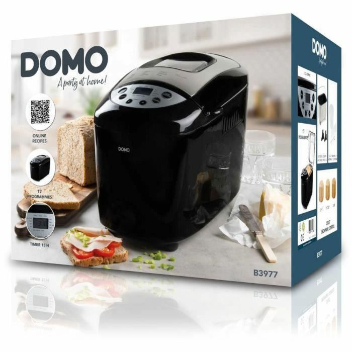 Domo B3977 Máquina de hacer pan automática XL 850 W 17 programas pantalla LCD 2 Domo B3977 Máquina de hacer pan automática XL 850 W 17 programas pantalla LCD 2