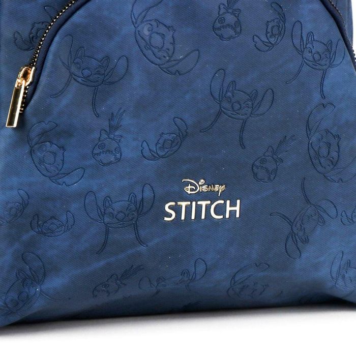 Cerdá Mochila Casual de Polipiel Stitch Azul - 34x27.10x12 cm para 3+ Años 1