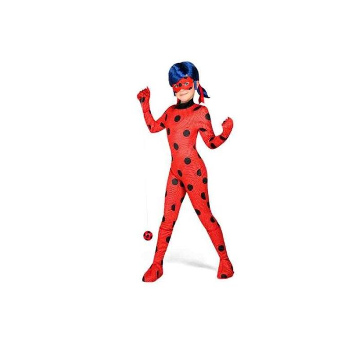Disfraz infantil lady bug 12/14 años con peluca Disfraz infantil lady bug 12/14 años con peluca