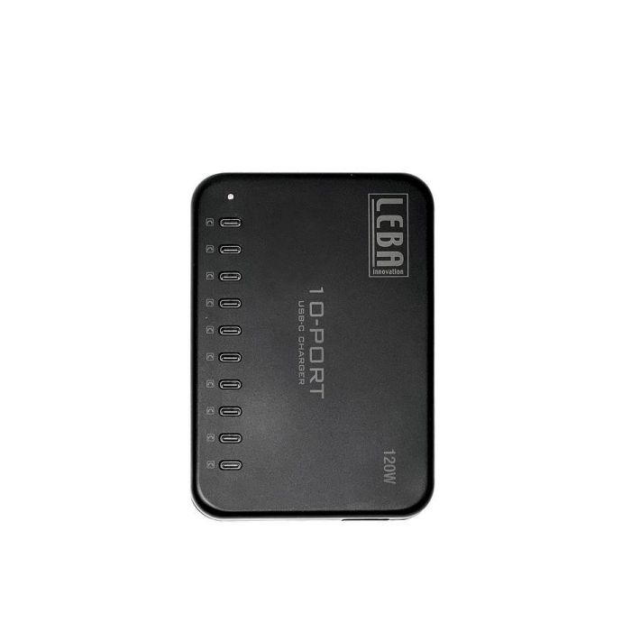 Leba NoteCharge 10 Ports, USB-C 12 Watt, Cargador Múltiple 10 Puertos 2 Leba NoteCharge 10 Ports, USB-C 12 Watt, Cargador Múltiple 10 Puertos 2