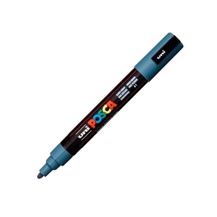 Posca Marcador Pc-5M No Permanente Punta Forma De Bala 1,8 - 2,5 mm Gris Pizarra Posca Marcador Pc-5M No Permanente Punta Forma De Bala 1,8 - 2,5 mm Gris Pizarra