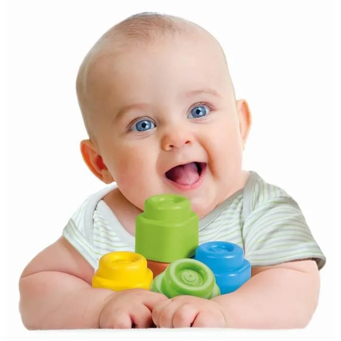 Clementoni CLE8005125178780 Bolsa de 40 cubos blandos Clemmy Baby Mixto A partir de 9 meses 5