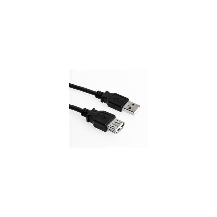 Sharkoon 4044951015399 - Cable USB 2.0 de Extensión USB A Macho/Hembra 0.5m Negro