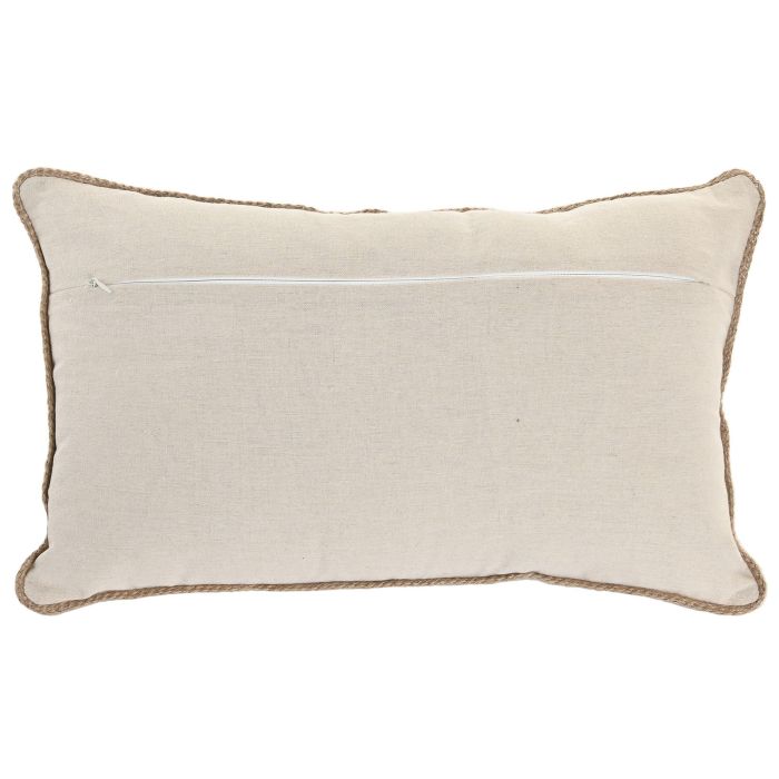 Cojin Boho DKD Home Decor Blanco Verde 50 x 30 cm (2 Unidades) 2