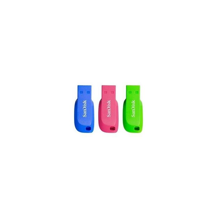 Pendrive 32GB SanDisk Cruzer Blade Pack 3 USB 2.0 Pendrive 32GB SanDisk Cruzer Blade Pack 3 USB 2.0