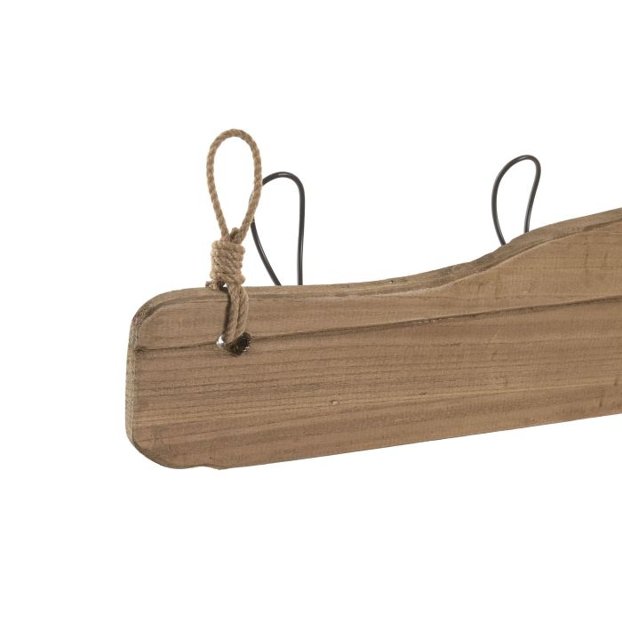 DKD Home Decor Perchero Natural Negro 91 x 23 x 12 cm (2 Unidades) DKD Home Decor Perchero Natural Negro 91 x 23 x 12 cm (2 Unidades)