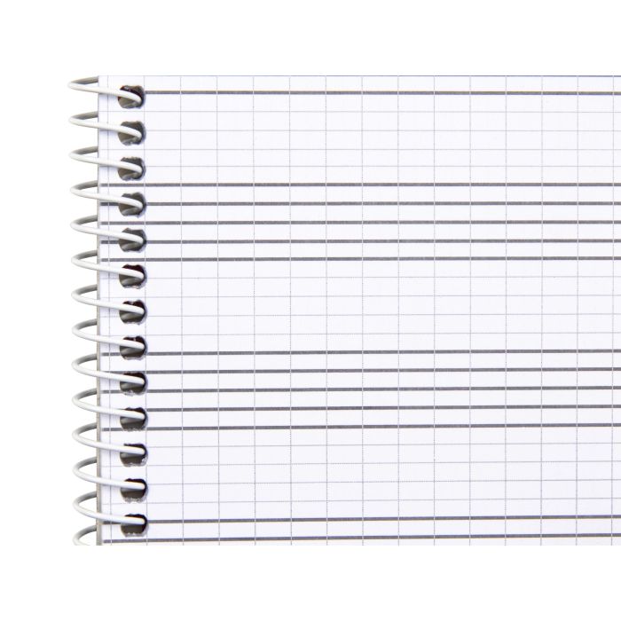 Liderpapel Bloc de Música Combi Pentagrama Cuadriculado 2,5mm Cuarto 20 Hojas 100g/m² 4