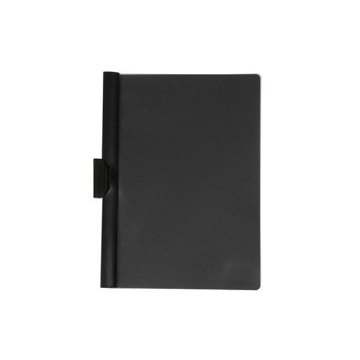 Dosier Clip Office Box Pp Clip-It A4 Pinza Plastico 60H Negro (Set de 10)