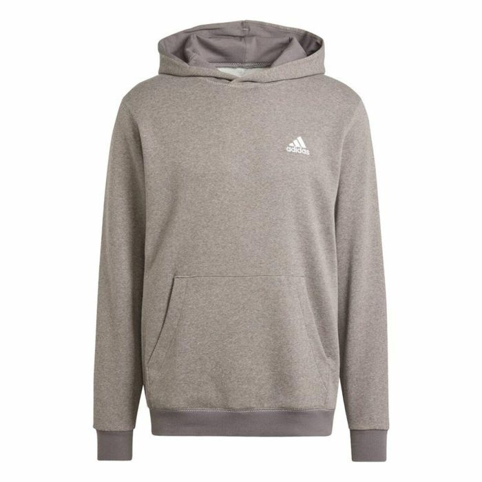 Sudadera con Capucha Hombre Adidas Seasonal Essentials Melange Hoodie Marrón Beige 0 Sudadera con Capucha Hombre Adidas Seasonal Essentials Melange Hoodie Marrón Beige 0