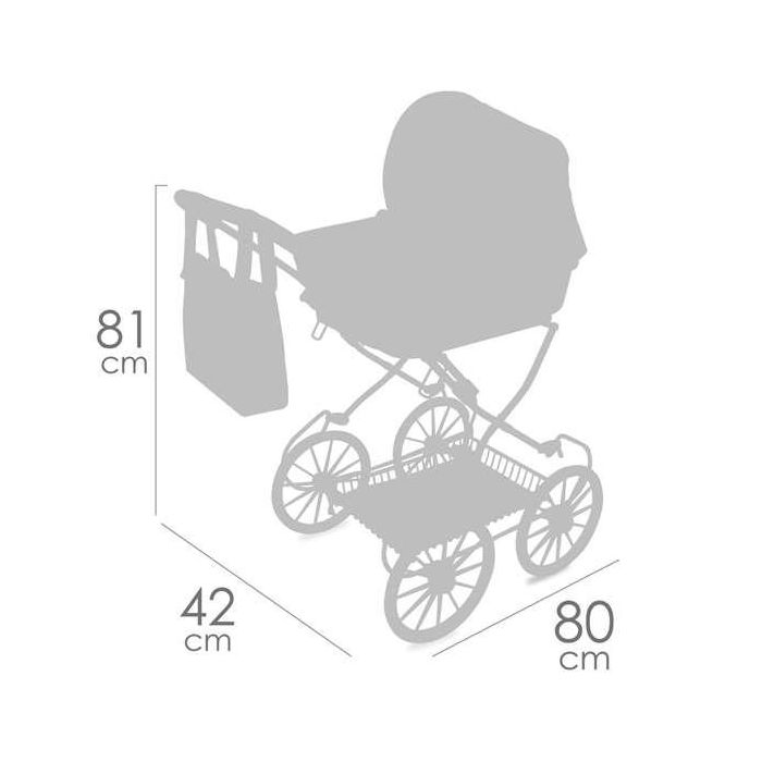 Coche de muñeca plegable para muñecas de hasta 48 cm verona 42x80x81 cm 6 Coche de muñeca plegable para muñecas de hasta 48 cm verona 42x80x81 cm 6
