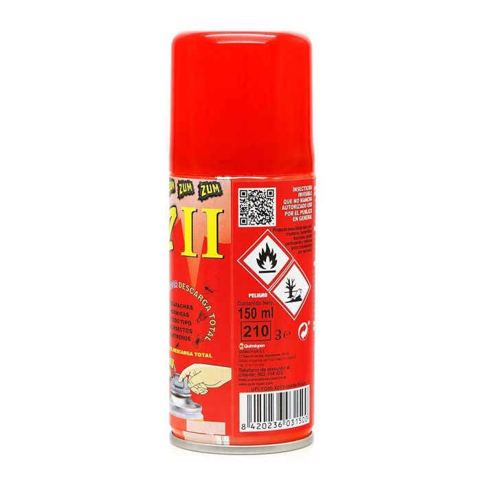 Zum Insecticida Descarga Total Insectos Rastreros y Voladores Aerosol Nebulizador 150 ml