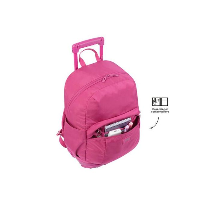 Totto Mochila Escolar con Ruedas Trik Color Rosa - MA03TKI003-23100-M89, 27L, Compartimento para PC 14", Refuerzo PVC 4 Totto Mochila Escolar con Ruedas Trik Color Rosa - MA03TKI003-23100-M89, 27L, Compartimento para PC 14", Refuerzo PVC 4