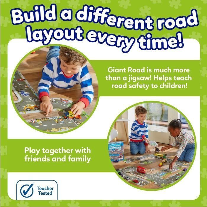 Giant Road Road - Puzzle - HUERTO - 20 piezas grandes intercambiables 3 Giant Road Road - Puzzle - HUERTO - 20 piezas grandes intercambiables 3
