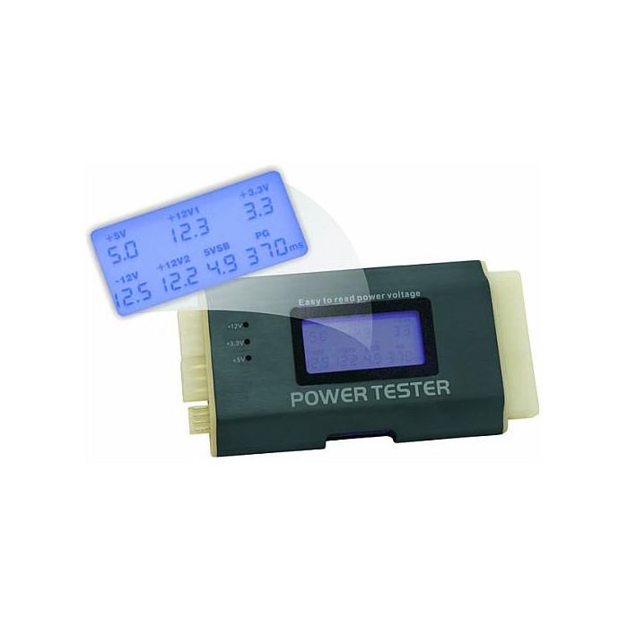 DeLOCK Comprobador de Fuentes de Alimentación 18159, Negro y Blanco 4