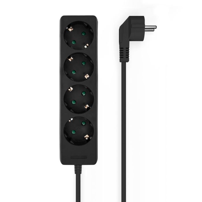 Aisens Regleta De Enchufes Con 4 Tomas Sin Interruptor Cable 1,4M Negro Aisens Regleta De Enchufes Con 4 Tomas Sin Interruptor Cable 1,4M Negro