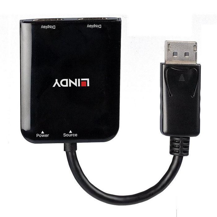 Lindy Hub MST 2 Puertos DisplayPort 1.2 4K 3840x2160 para Expansión y Duplicación de Señal 1