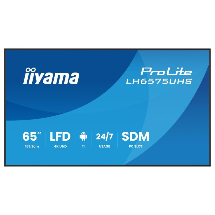 iiyama LH6575UHS-B2AG Pantalla LCD 65" 4K UHD Digital Signage 24/7 1