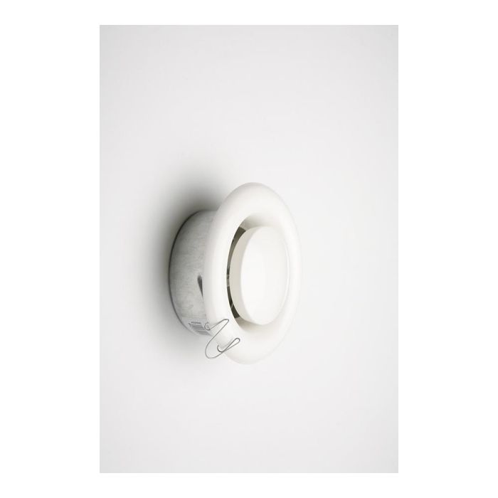 Fepre Difusor de empotrar tubo Ø100mm, aluminio/polipropileno, blanco