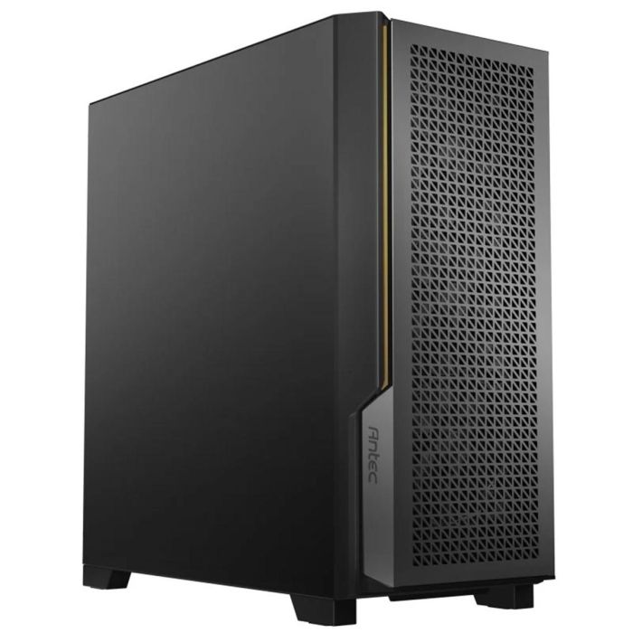 Antec P20CE Caja PC Midi Tower Negra con Panel de Malla, 3 Ventiladores PWM 120mm, USB-C 3.2 Gen 2 y Soporte GPU Vertical 1