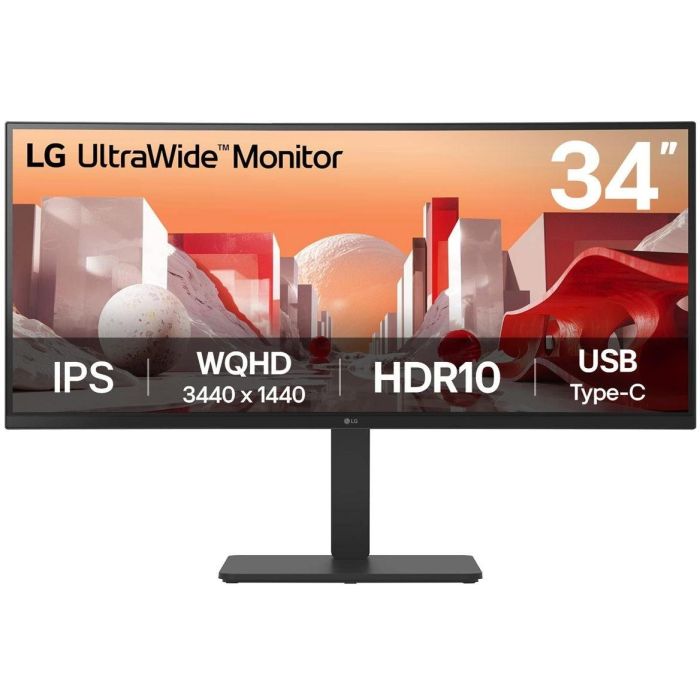 LG 34BA75QE-B Monitor UltraWide Curvo 34 Pulgadas WQHD (3440x1440) IPS 60Hz USB-C 90W HDR10 0 LG 34BA75QE-B Monitor UltraWide Curvo 34 Pulgadas WQHD (3440x1440) IPS 60Hz USB-C 90W HDR10 0