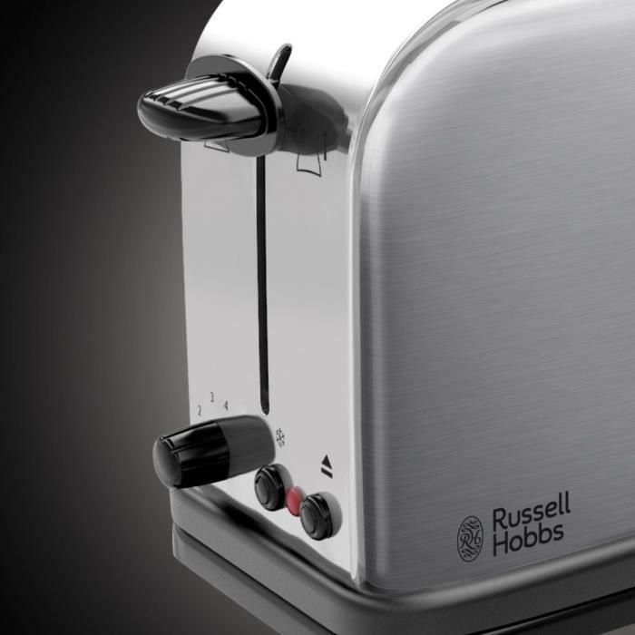 Russell Hobbs 21396-56 Tostador de Ranura Alargada con Regulador de Tostado Ajustable y Bandera Recogemigas 1 Russell Hobbs 21396-56 Tostador de Ranura Alargada con Regulador de Tostado Ajustable y Bandera Recogemigas 1