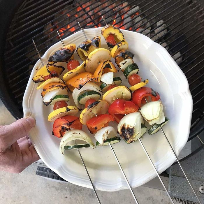 Set de Pinchos para Barbacoa Algon Metal 35 cm 12 Piezas (24 Unidades) 5